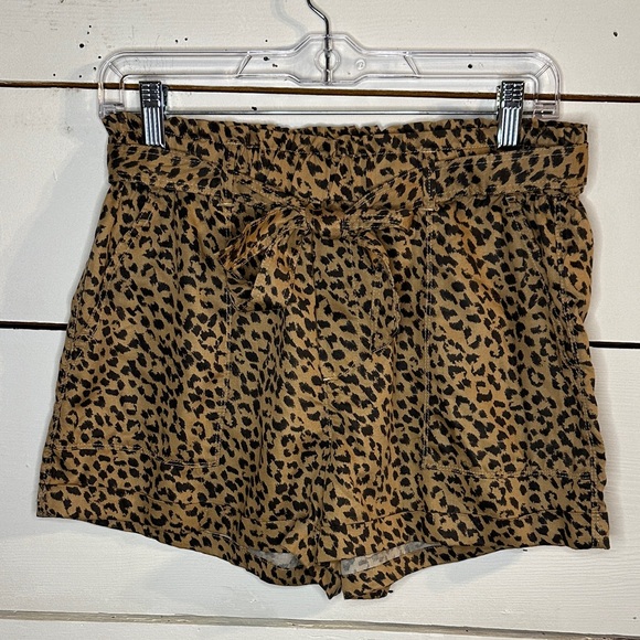 aerie Pants - Aerie Lyocell Camp Leopard/Cheetah  Print Women's Shorts Medium